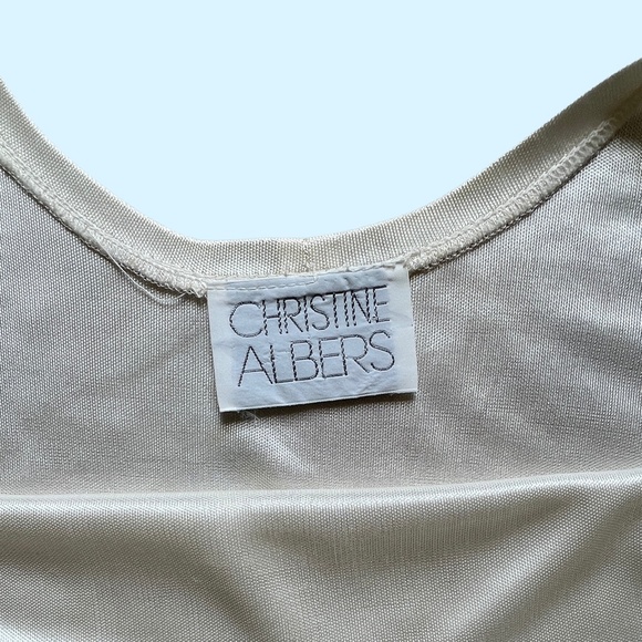 Christine Albers Tank Top Ivory Size Small - Picture 4 of 5